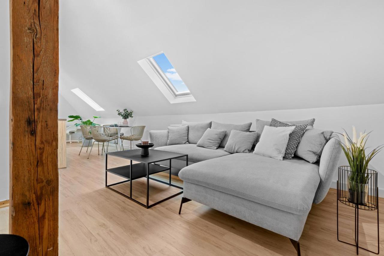 Stilvolle Wohnung: Private Dachterrasse - Zentral Augsburg Exteriér fotografie