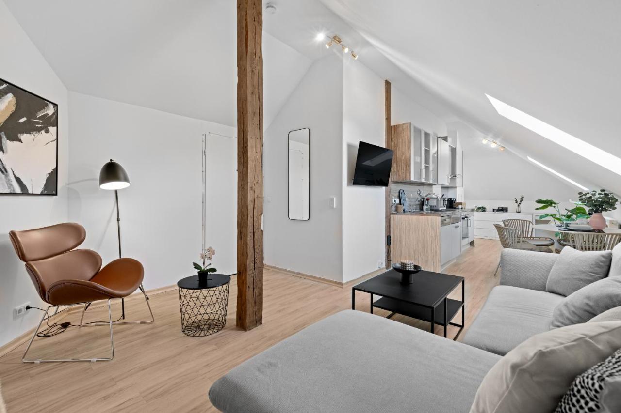 Stilvolle Wohnung: Private Dachterrasse - Zentral Augsburg Exteriér fotografie